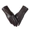 Women's Winter PU Leather Touchscreen Gloves – Fashionable, Windproof & Warm for Outdoor Cycling