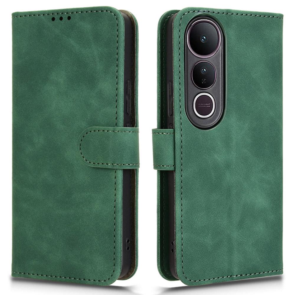 For vivo V50 Lite 5G Leather Case Skin Feel Anti Drop Wallet Flip Phone Cover
