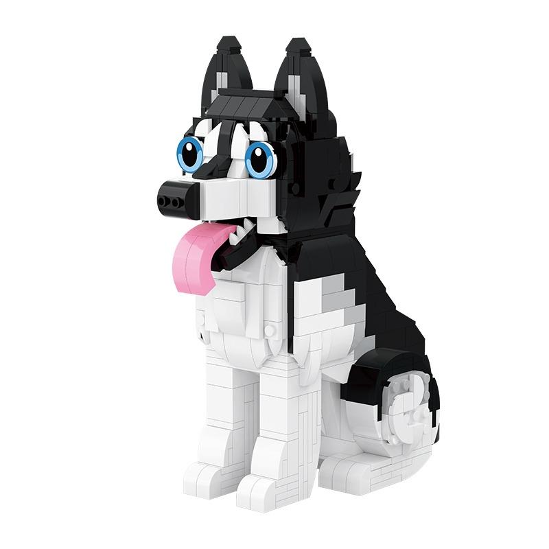 New Schnauzer Husky Puppy Building Blocks Sets 635/757 PCS Figures Toy Figurine Collection Bricks Home Decor Toy Kids Gifts