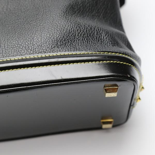 LOUIS VUITTON Suhari Lockit PM Handbag Goat leather Noir unisex M91888 Used