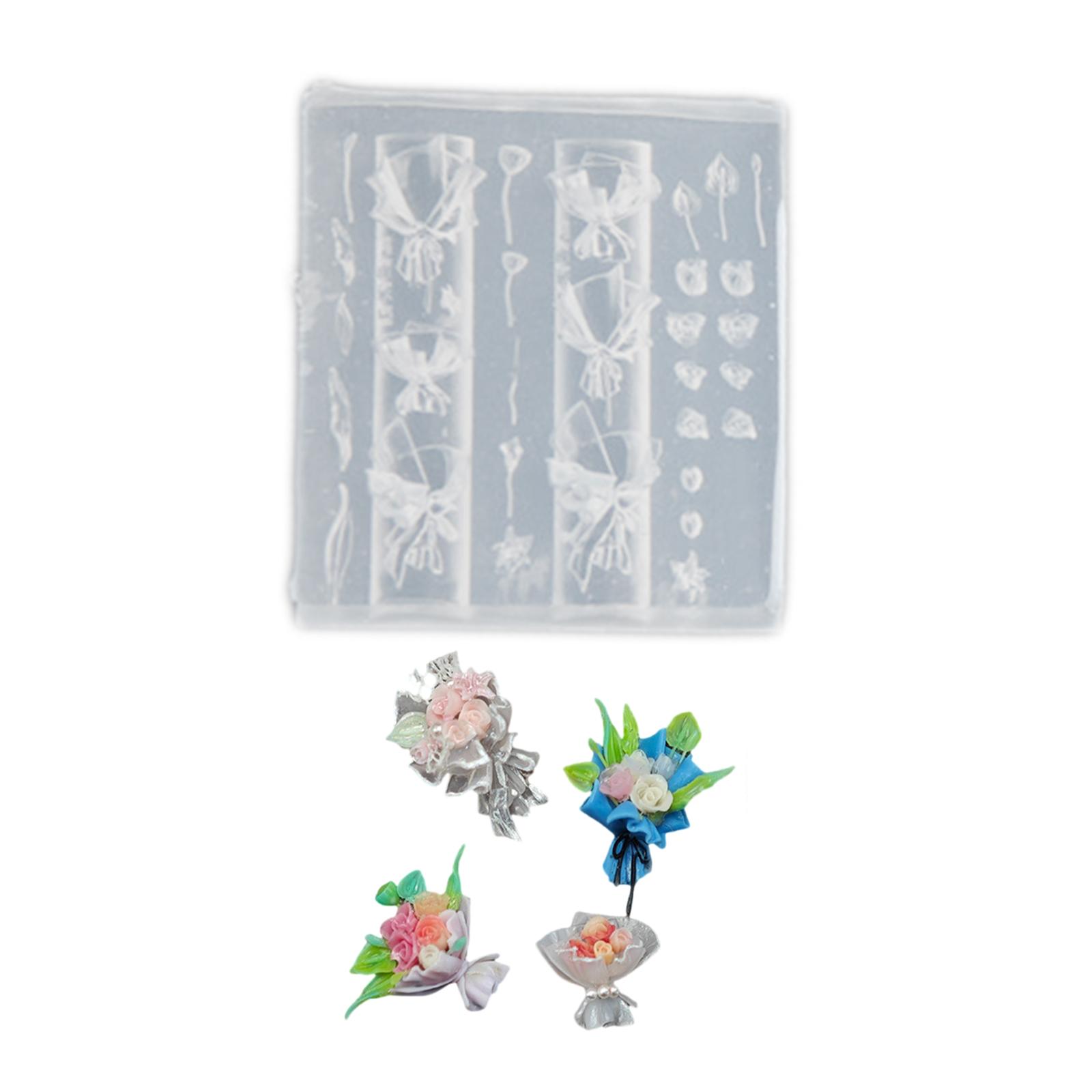

Bouquet Silicone Nail Art Mold Unique Embossed Nail Accessories Mold Jewelry Supplies Practical Nail Embossing Tool S