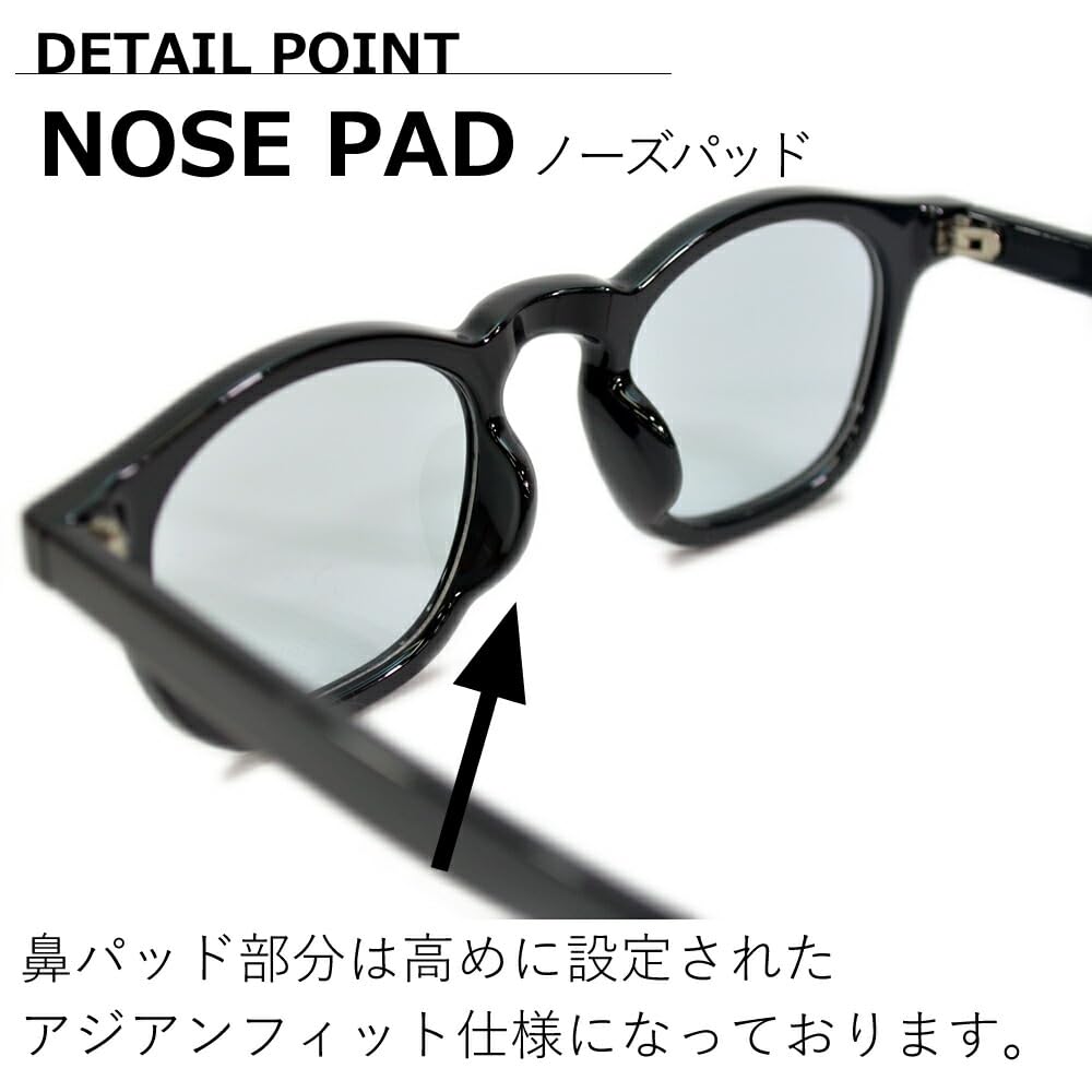 [MERRY PLEASURE] Sunglasses for Men and Women, UV Protection, Fashion Glasses, Wellington Style, Tinted Lenses (Lightly Colored)