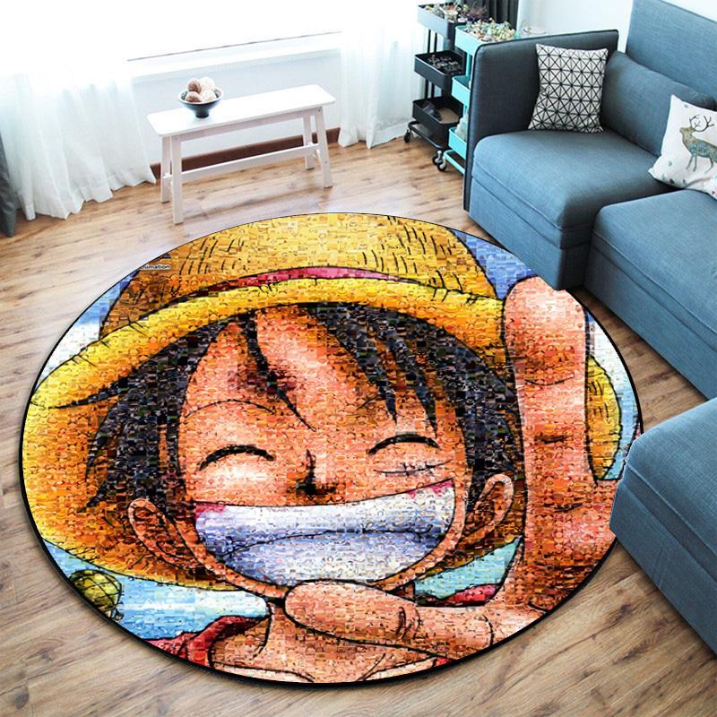Cute Monkey D. Luffy from the Japanese manga ONE PIECE carpet is soft, home, bedroom, door mat decoration, and non slip carpet E5