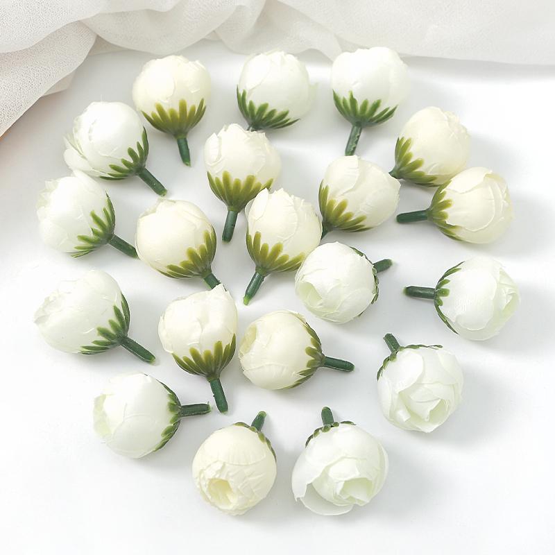 10/20/50Pcs 3.5cm Rose Artificial Flowers Head Silk Fake Flower for Home Decor Party Wedding Decoration DIY Wreath Accessory