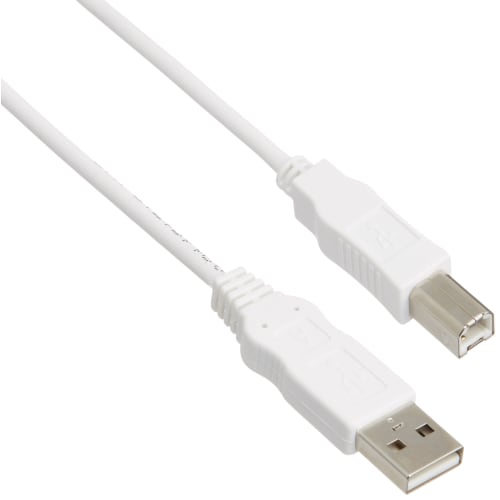 

ELECOM USB Cable [B] USB2.0 (USB A Male to USB B Male) RoHS Directive Compliant 0.5m White USB2-ECO05WH