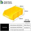 Large Wall-Mounted Plastic Screw Organizer with Compartments