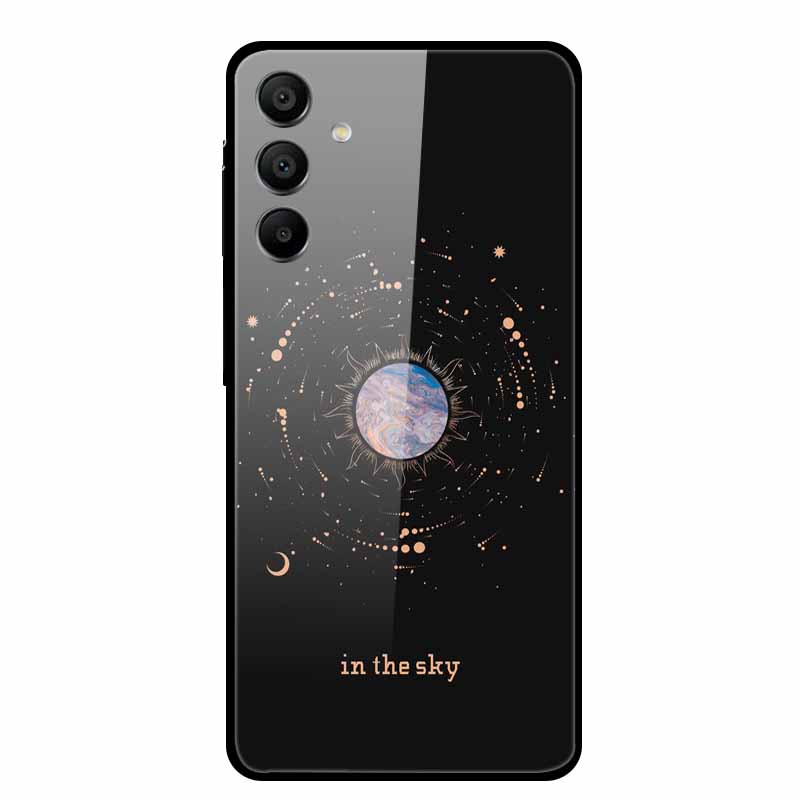 Tempered Glass Case for Samsung Galaxy A16 5G Back Cover Hard Case for SamsungA16 Phone Case Fundas Cool Protective Cute Bumper