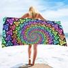 3D Beach Towel,Geometry Soft Bath Towels Highly Absorbent & Quick Dry Bath Washcloths,Sand Free Beach Towels for Adults,Kids