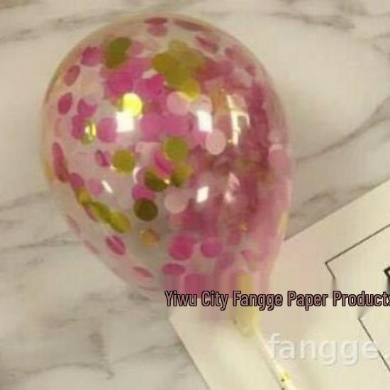 Magic Glitter 5-inch Transparent Cake Balloon, Birthday Party Decoration.