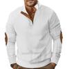 Spring/Autumn Men's Sweatshirt Half-Zip Men's Casual Oversized Jacquard Stand Collar Top