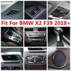 Gear Shift Panel / Head Light / Door Speaker / Middle Air AC Vent / Read Lamp Cover Trim Accessories For BMW X2 F39 2018 -