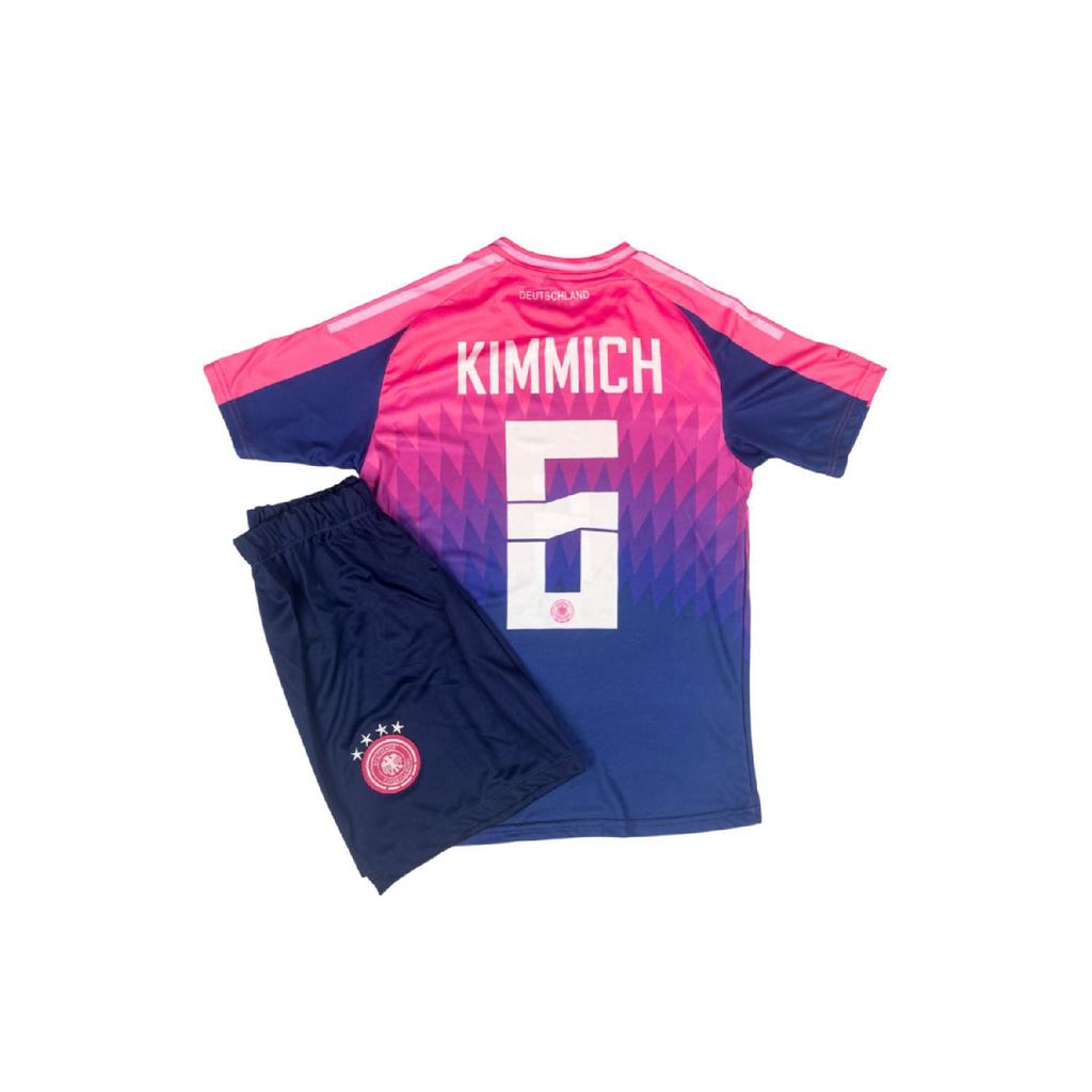 Germany 24/25 New Season Kimmich Pink Kids Football Jersey (jersey-shorts-socks-bracelet) Set Of 4
