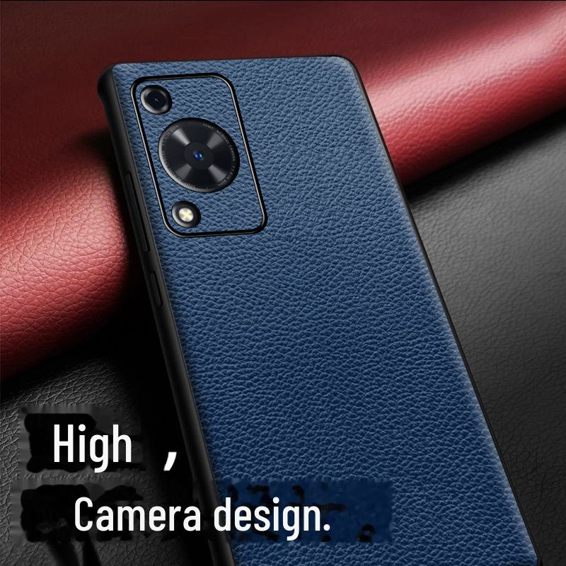 Premium Genuine Leather Case for Huawei Enjoy 70 - Litchi Pattern, All-inclusive Protection for Enjoy 70Pro