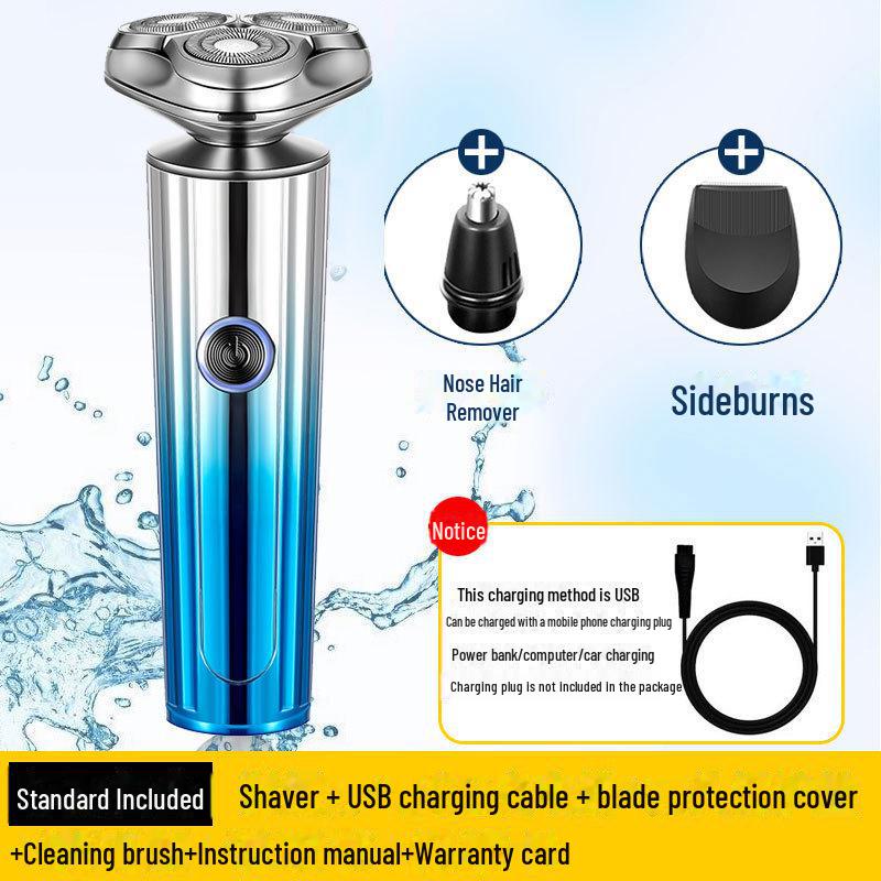 Rechargeable Multifunctional Waterproof Electric Beard Shaver