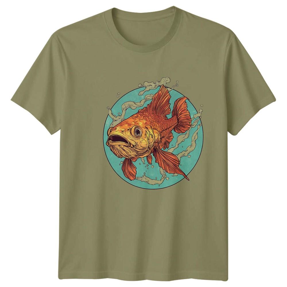 Goldfish Fish Animals Unisexs TShirt Aquarium Pet Lover Tee