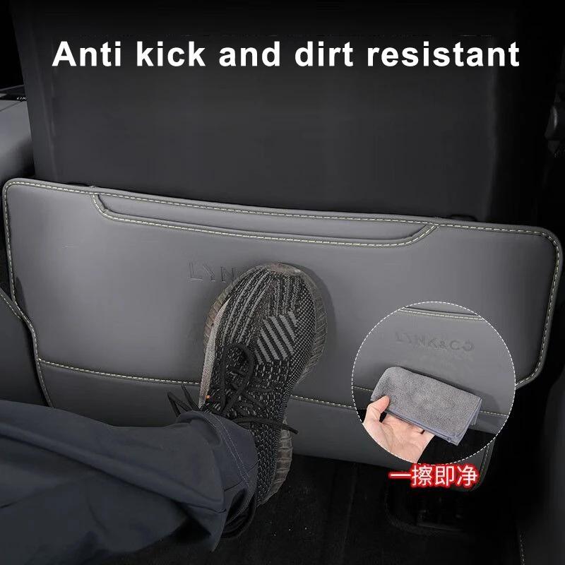 Car Seat Back Pad Anti-Kick Armrest Box Protector Cushion for Lynk & Co 07 EM-P 2026 2026 Anti-Dirty Mat Auto Accessories