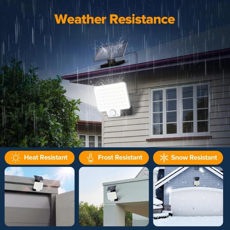Nice Solar Lights Outdoor 240 LED 3 Modes Motion Sensor Flood Lights With Remote IP65 Security Solar Lights For Outside Wall Lig