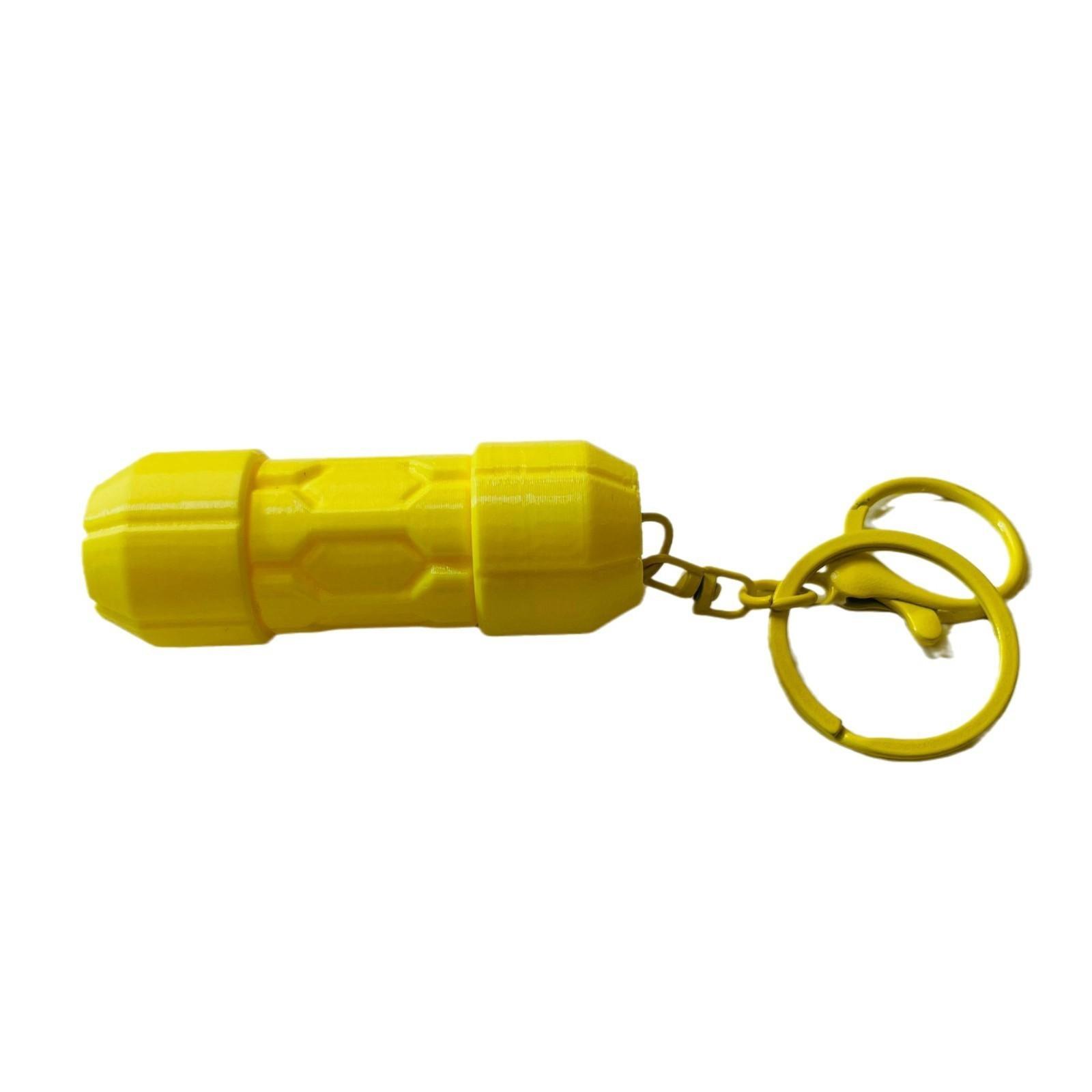 

Подвесной контейнер для хранения вещей, напечатанный на 3D-принтере, портативный брелок для хранения вещей в дороге One Size жёлтый