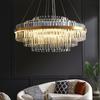 French luxury crystal chandelier Nordic modern home lighting living room LED chandelier room decoration indoor ceiling light