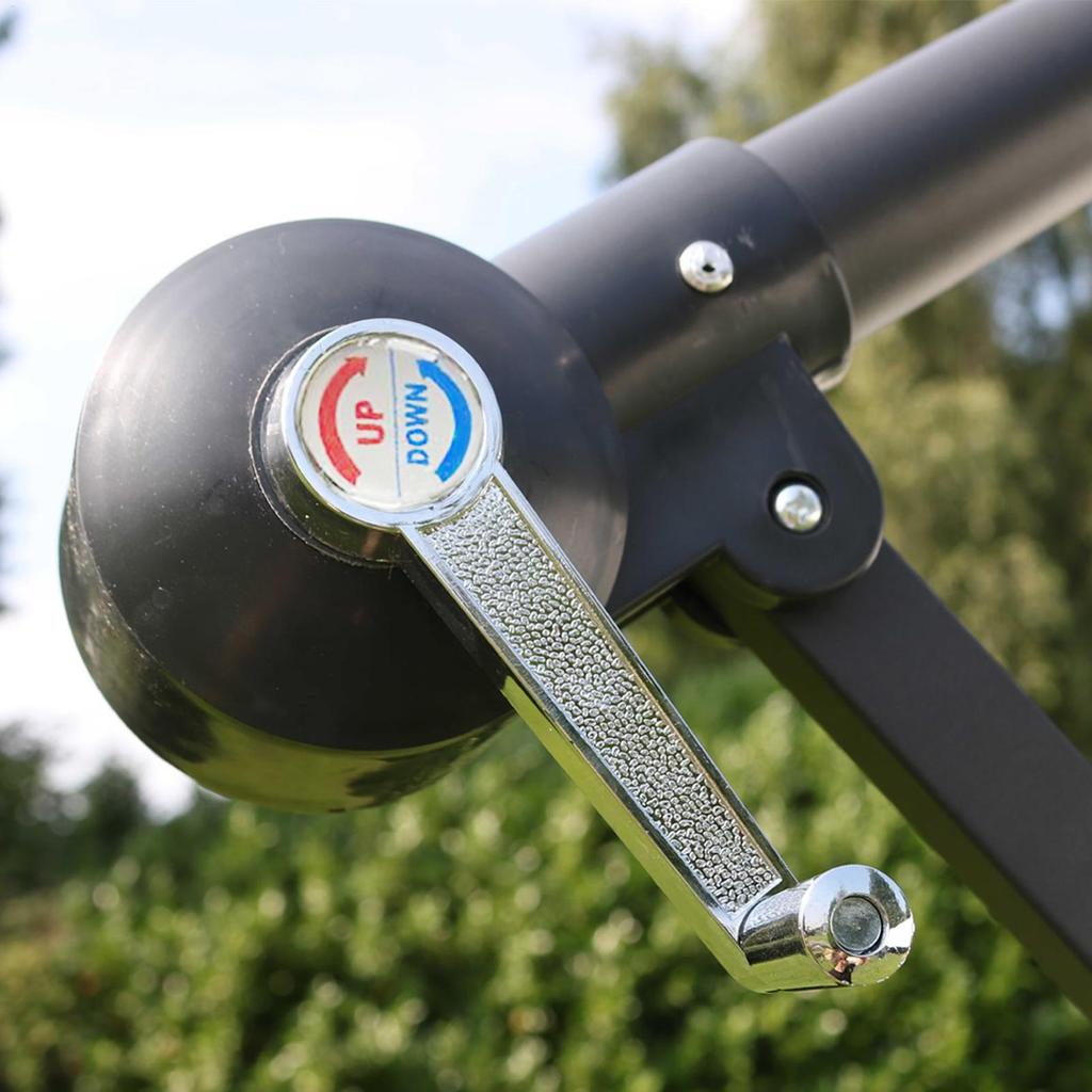 Outdoor Umbrella Crank Replacement Anti-Slip Hand Crank with Cord for Patio, Garden, Poolside, Balcony Parasol Replacement Part