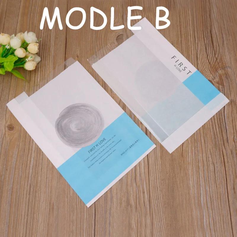 Handmade Bread Kraft Paper Bag, Window-Open Bag, Bakery Packaging Bag, Various Record Bread, Western Style, 16x24cm, 20Pcs