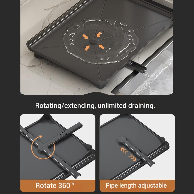 Edelstahl Abtropfgestell Verstellbarer Küchen Teller Organizer mit Abtropfschale Über Spüle Teller Abtropfgestell Aufbewahrungs Organizer