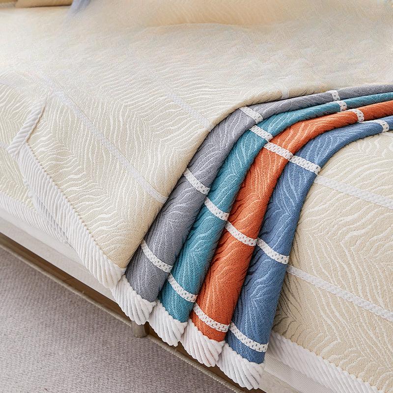 Simple and Modern Fabric Craft Non-Slip Sofa Cushion Four Seasons Universal Sofa Cover Cover Towel Living Room Sofa Cover Cloth