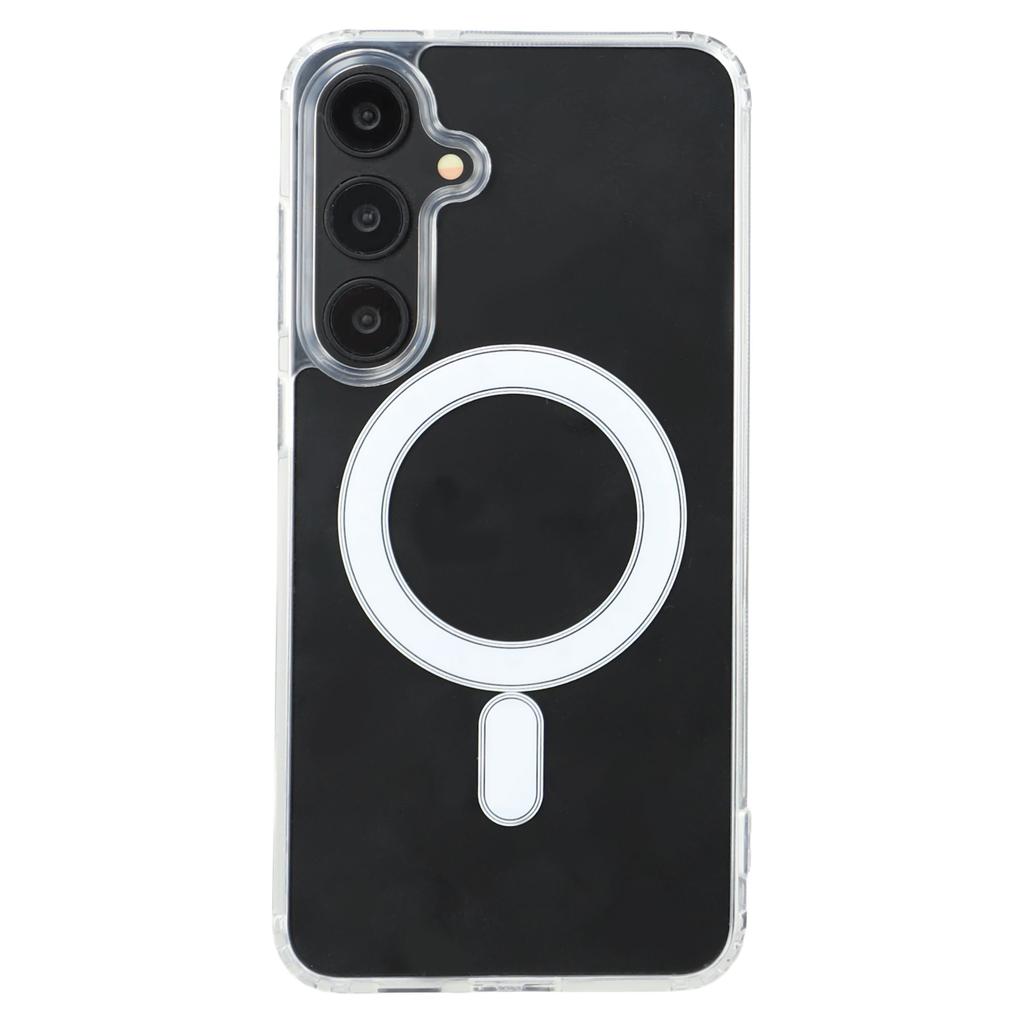 For Samsung Galaxy S25+ Case Compatible with MagSafe TPU+Acrylic Clear Phone Cover