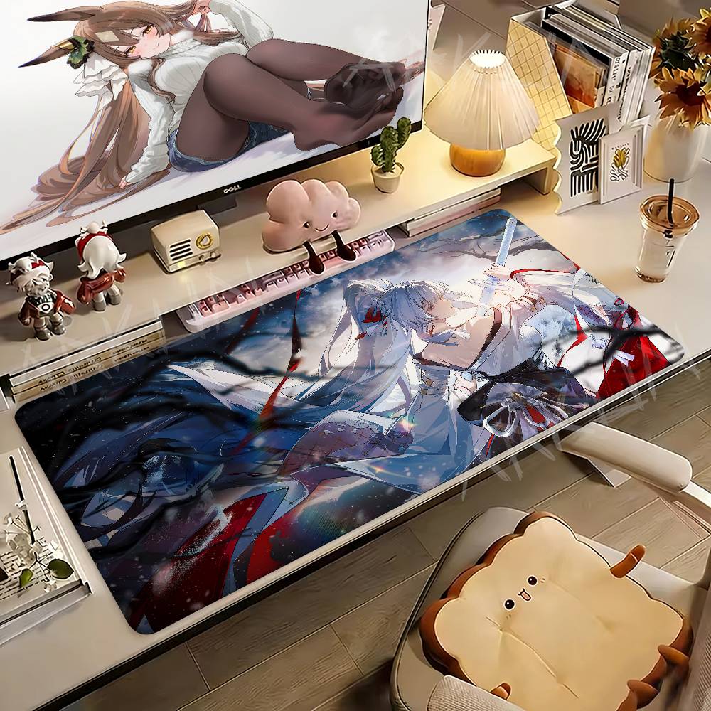 Fashion Hot Gaming Wuthering Waves Large Anime Girl Gaming Mouse Pad Xxl 900x400 Gamer Computer Table Mat