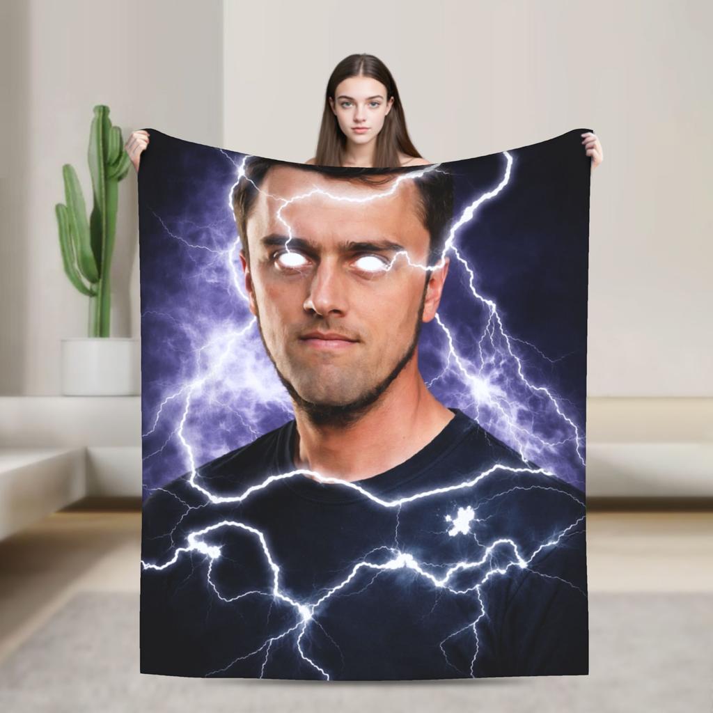 Charlie Kirk R.I.P Blankets Brainrot Meme Flannel Awesome Warm Throw Blankets for Home Restaurant Decoration