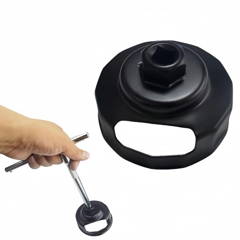 76mm Motorcycle Oil Filter Removal Tool Socket with 14 Flutes for Accurate Engagement and Controlled Filter Cap Disassembly