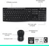 Logitech MK270 Wireless Mouse Keyboard Set Laptop Keyboard Wireless Office Full Size with 2.4G Receiver
