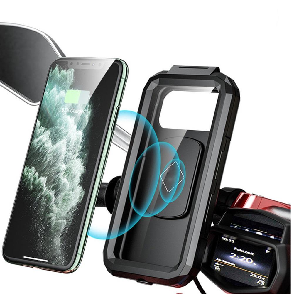 Waterproof Motorcycle Wireless Type C Motorcycle Wireless Charger Phone Mount Holder Cellphone Holder Bag