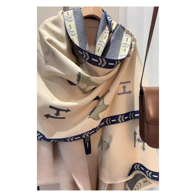

Light Luxury Age reducing Imitation Cashmere Scarf Winter Women s Korean Style Versatile Long Shawl and Scarf Dual Use