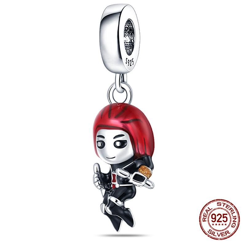 Marvel Disney Snow White Tree Elf Mickey 925 Silver Charms for DIY Jewelry Making Women Gift Bracelet