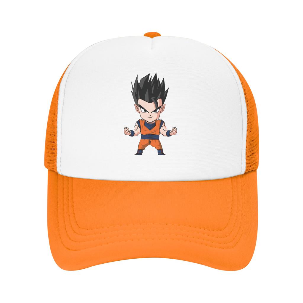 Dragon Ball Gohan Trucker Cap Unisex Vintage Saiyan Dbz Dad Hat Trucker Worker Cap Sports Cap Adjustable Snapback Caps Baseball Cap