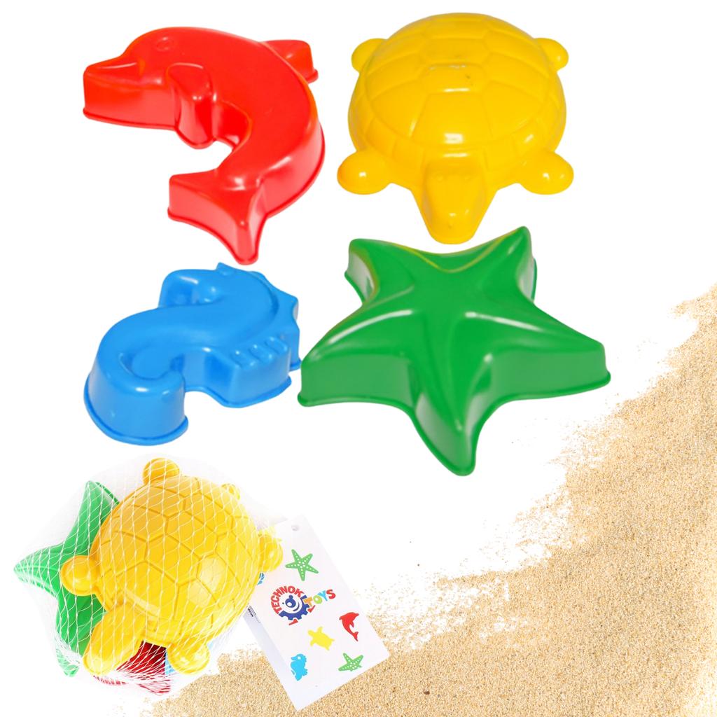 Sand Molders Marine Animals Beach Sandbox Set Of 4 Molders 4845