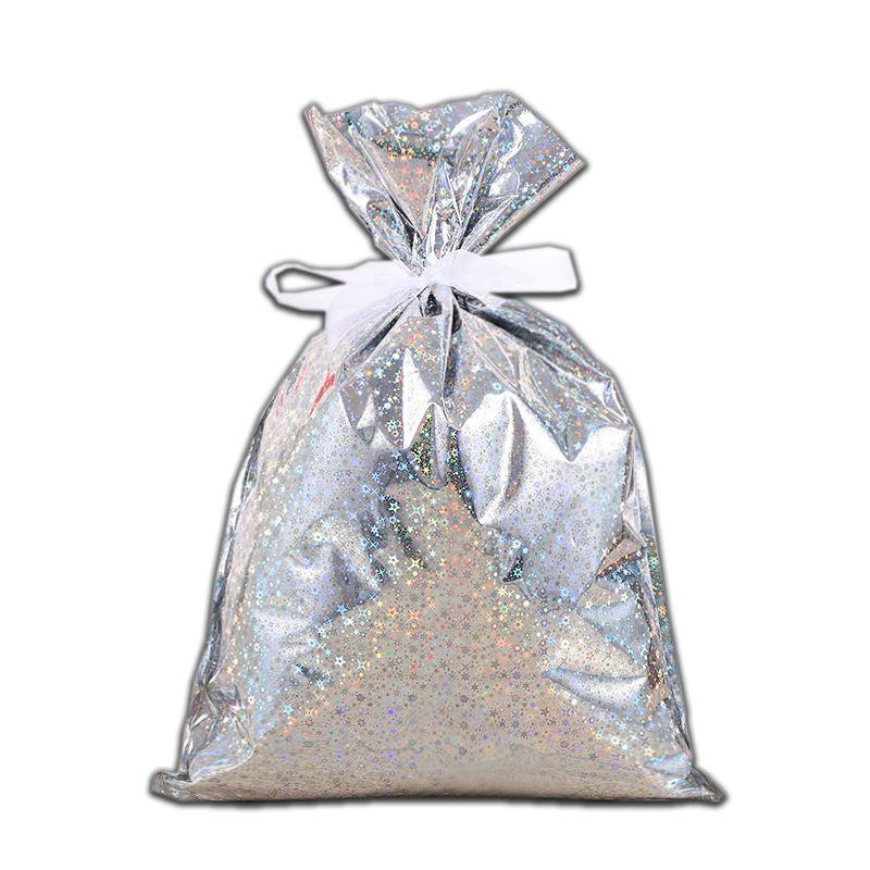 Adorable Large Christmas Gift Bag Set With Ribbon Perfect For Holiday Candy Storage And Wrapping Needs