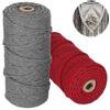2Pcs 100 Meters Cotton Yarn Meters Knitting Rope Braid Macrame Handicrafts Hand DIY Craft