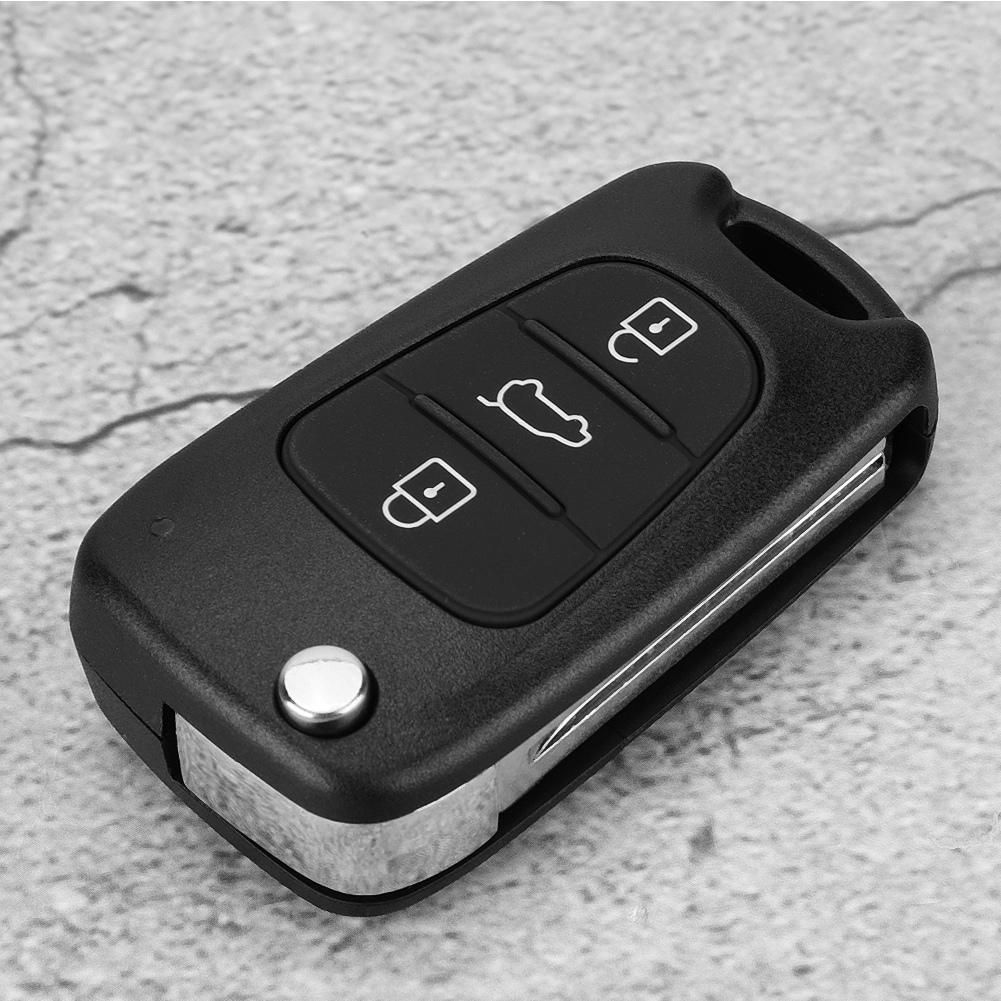 3 Button Car Remote Flip Key Fob Case Protective Cover Shell Fit for HYUNDAI I20 I30