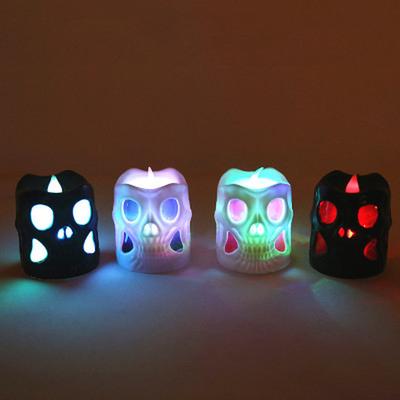 Bar Decoration Nightlight Halloween LED Glowing Ghost Skull Candle Luminous Toys