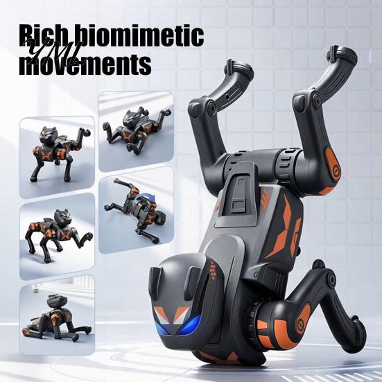 Educational Robot Dog Remote Control Toy, Voice Programmable Smart Electric Interactive STEM Toy RC Mechanical Puppy for Toddlers Boys Girls Robotic