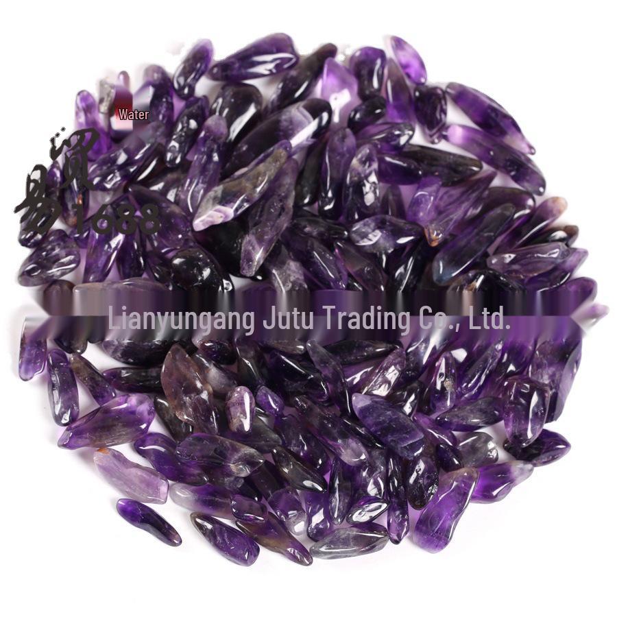 Amethyst Crushed Stone Ornament for Incense Diffuser, Potted Decor, and Fish Tank Landscaping.