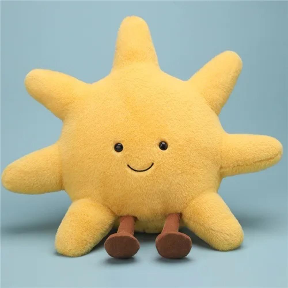 Fun Fruit Doll Series Cute Apple Pear Bull Horn Bun Sun Soft Plush Toy Comfort Cloth Doll Room Decoration Desktop Ornaments Gift