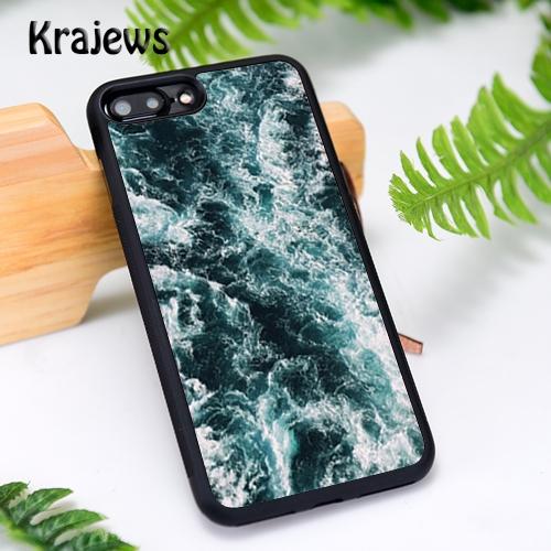 Krajews The waves Ocean water Phone Case For iPhone 17 Air 16 16e 15 14 11 12 13 Pro MAX Plus cover shell coque