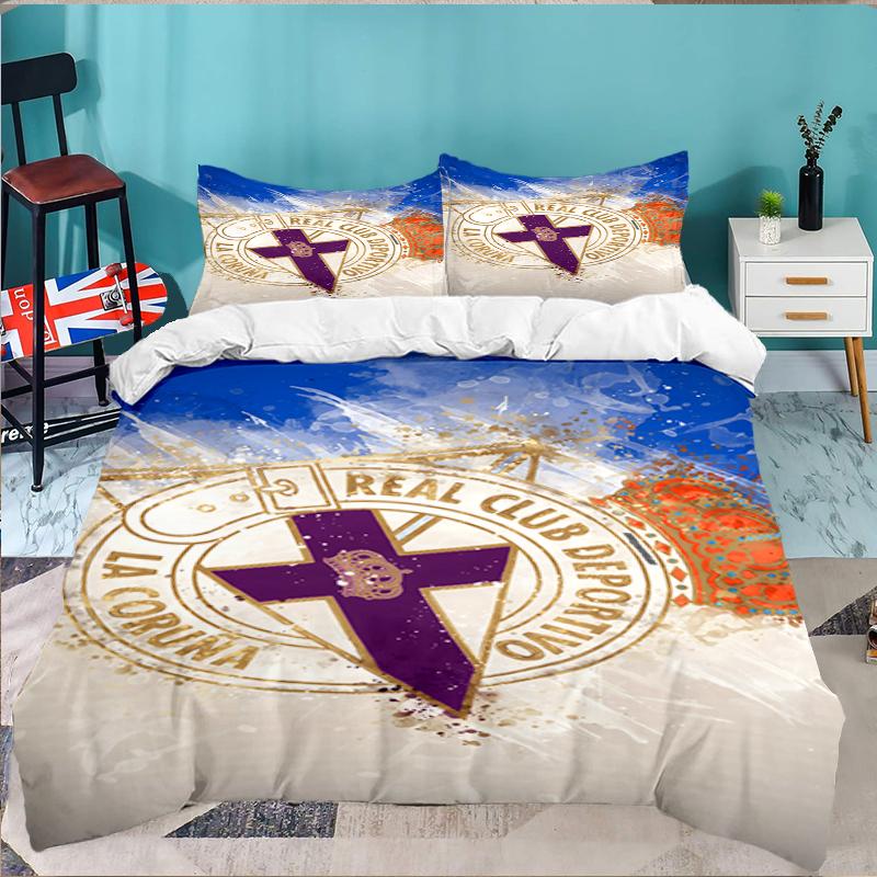 3PCS Deportivo Football Bedding set,Ideal for1pc Duvet Cover And 2pcs Pillowcases Perfect for Christmas gift,Ideal for Bedroom, Dormitory