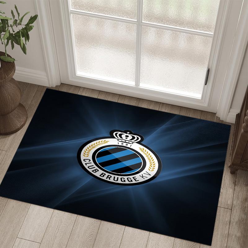 Club Brugge FC Design Tappeto in Velluto di Cristallo Accogliente Non?Tappeto Stampato Antiscivolo per Camera da Letto Soggiorno Ingresso