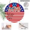 2D Flat Retro Aluminum Wall Stickers in Various Sizes. American Independence Day Themed Door and Welcome Sign with An American Flag Design. Ideal for