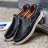 British Style Men Business Leather Shoes Fashion Men Loafers Slip-on Male Casual Shoes Flat Men's Driving Shoes Chaussure Hommes