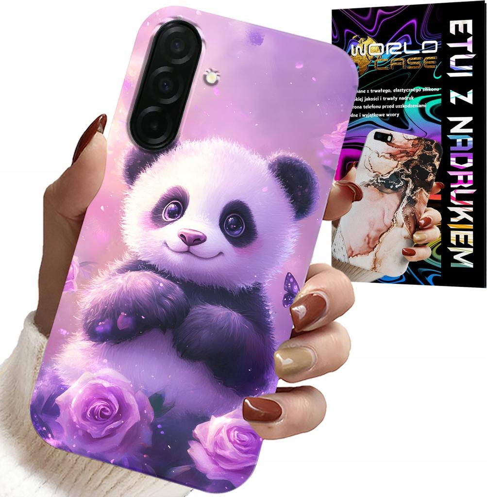Etui Do Samsung Galaxy A26 5G - Słodka Panda Wzory Dla Dzieci + Szkło